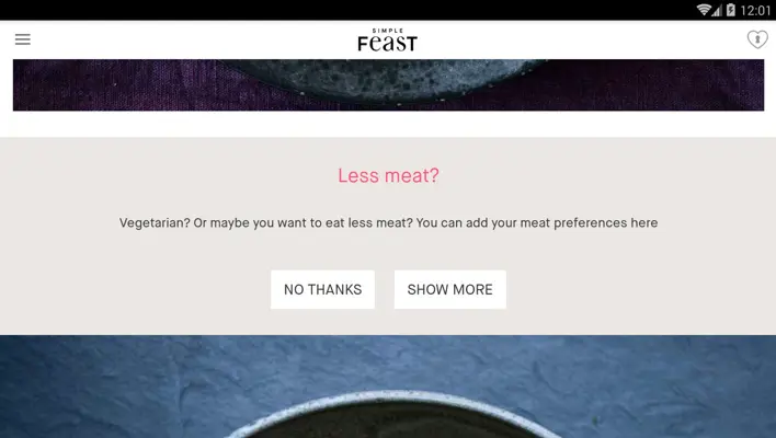 Simple Feast android App screenshot 2